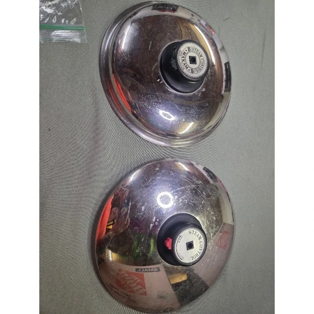 Replacement Stainless Steel Steam Control Cookware Lid with Vent Knob 7.5 Inch